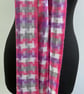 Pink handwoven scarf - Image 10