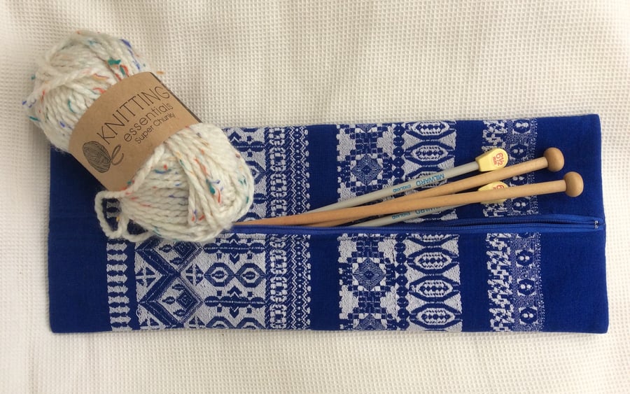 Long, Zipped Knitting Needle Bag