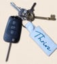 Thrive Keyring - Embroidered Positive Word Bag Charm - Image 2