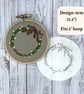 Pack of Christmas wreath embroidery stickers. Christmas craft idea - Image 4