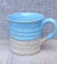 Coffee mug tea cup with star stoneware hand thrown pottery ceramic - Image 4