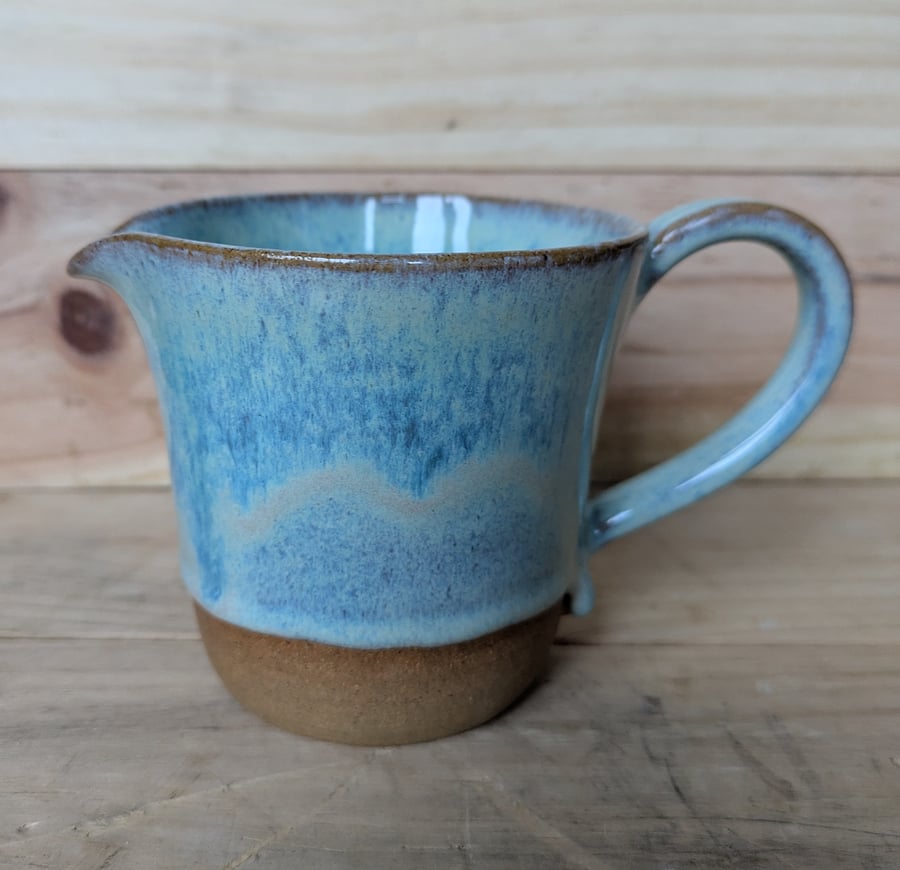 Turquoise green toasted jug