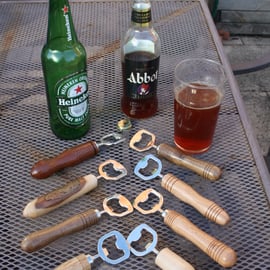 Hand Turned Wooden Bottle Opener