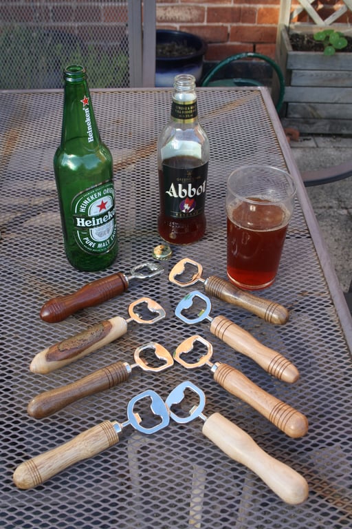 Hand Turned Wooden Bottle Opener