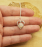 Moonstone heart necklace - Image 3