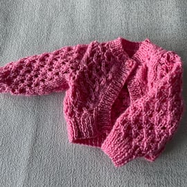 Sparkly pink bolero style cardigan