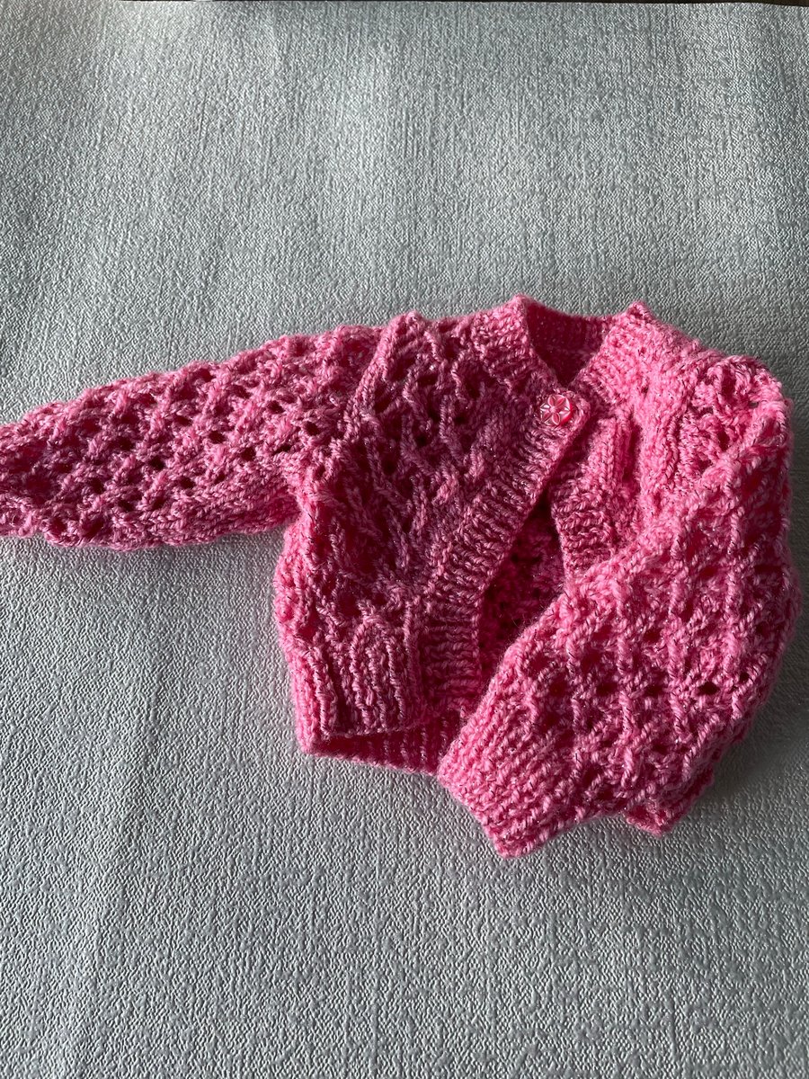 Sparkly pink bolero style cardigan
