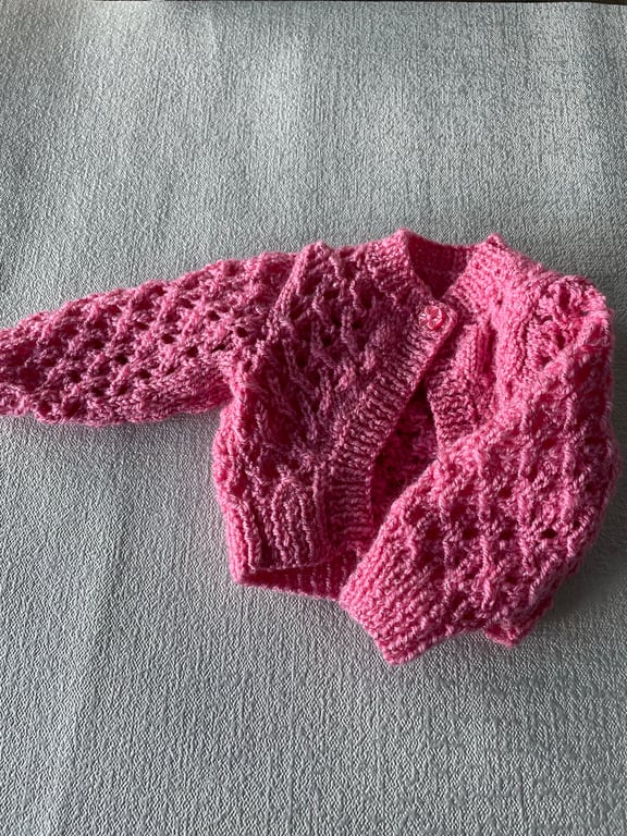 Sparkly pink bolero style cardigan
