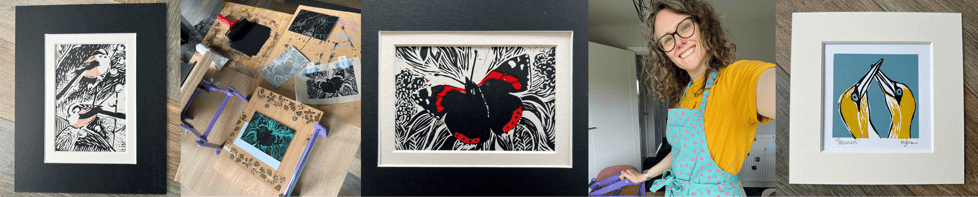 Mel Huxtable Lino Prints