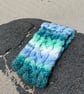 Hand knitted, lined headband featuring Celtic knot pattern SUMMER SEA - Image 4