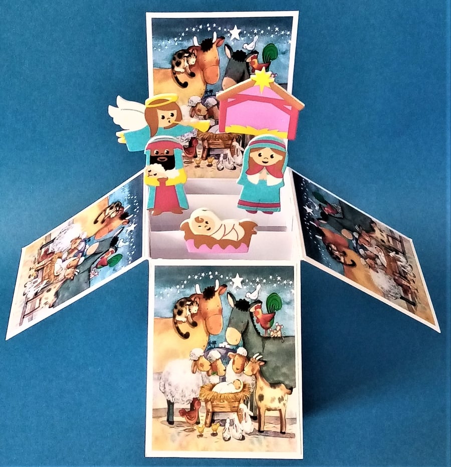 Child's Nativity Christmas Card