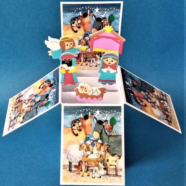 Child's Nativity Christmas Card