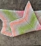 Grey, Green and Pink Baby Blanket, New Baby Gift, Crocheted Baby Blanket - Image 5