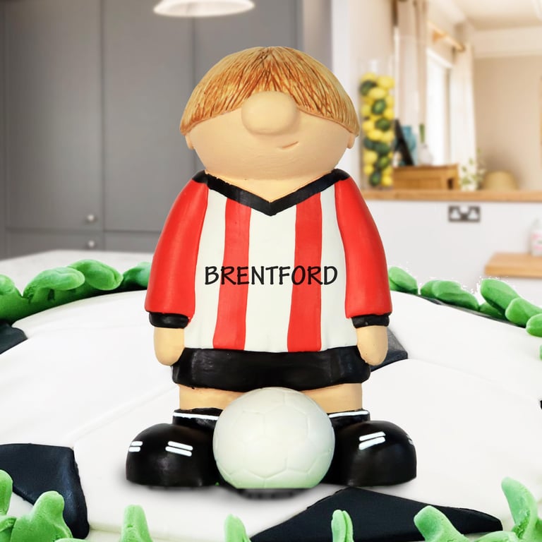 Brentford FC Cake Topper Football Birthday Gift Keepsake Present