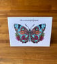 Butterfly and flowers. - Image 1