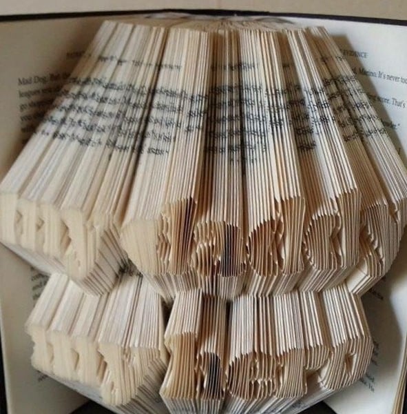 my daddy my hero No-Cut 2-Line MMF Book Folding Pattern - EMAILED PDF PATTERN
