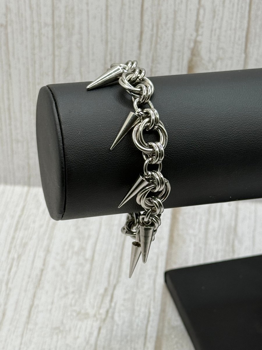 Stainless Steel Mobius Chainmail Unisex Chunky Bracelet 