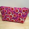 Cosmetic Bag - Vibrant Pansy Print