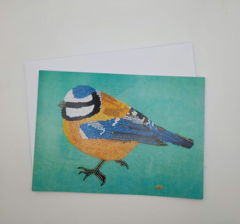 Blue Tit Blank card for all occasions