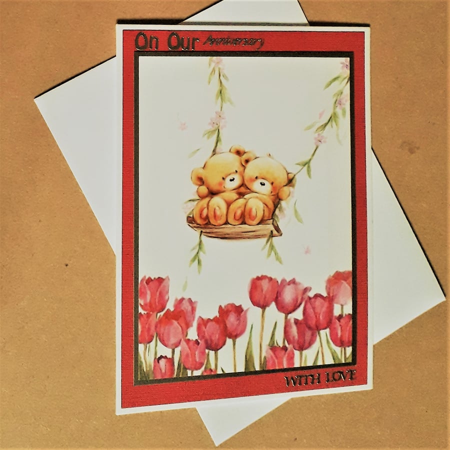 On Our Anniversary Card with Bears