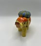 Vintage Elephant Pin Cushion - Orange Sewing Gift & Anchor - Image 2