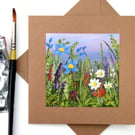 Original Painting - Greetings Card "Countryside Flowers (Ref no 93)