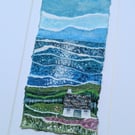 Sparkle Cottage - Painted paper collage. A4 Mounted only