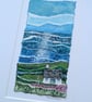 Sparkle Cottage - Painted paper collage. A4 Mounted only