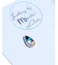 Sterling Silver 925 & Striped Surfite Teardrop Shaped Statement Nose Stud - Image 6