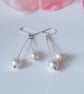 Earrings FWC Double Baroque Ivory Pearls - Sterling Silver - Image 2