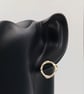 Organic Sterling Silver Molten Stud Earrings - Minimalist Everyday Jewellery - Image 9
