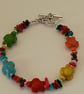 Colourful turtles and shell bracelet - Image 1