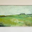 Cumbrian Landscape, Cumbria Oil Painting On Board