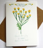 Tansy- British wildflower card - Image 1