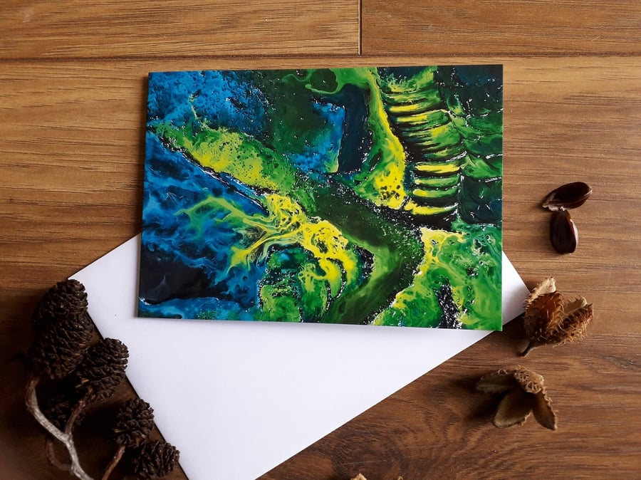 Blank Greetings Card - Path Through the Woods