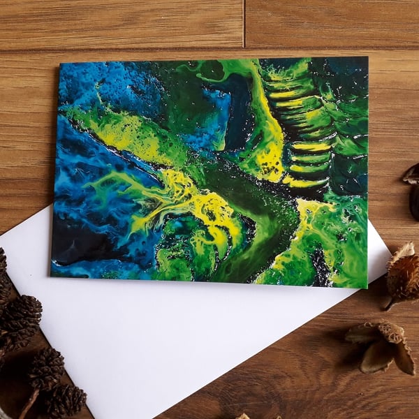 Blank Greetings Card - Path Through the Woods