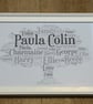 Family Tree Typography Print - Personalised with your names and words, Framed A4 - Image 10