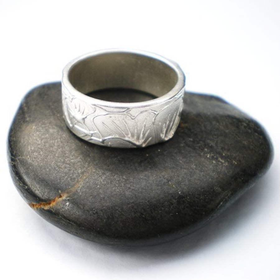 Image of Gingko Leaf Silver Ring