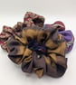 Upcycled Real Silk Scrunchie Handmade Silk Hair Tie, Sustainable Hair Accessory