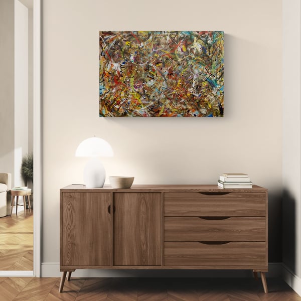 Original Abstract Art by Peter Taylor 95 x 66cm Oil on Canvas