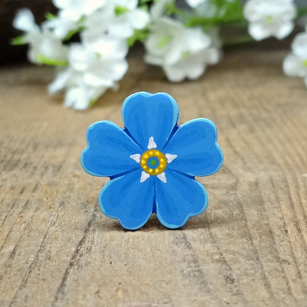 Forget Me Not Pin, Handmade Bereavement Gift, Miss You Gift, Funeral Favour,