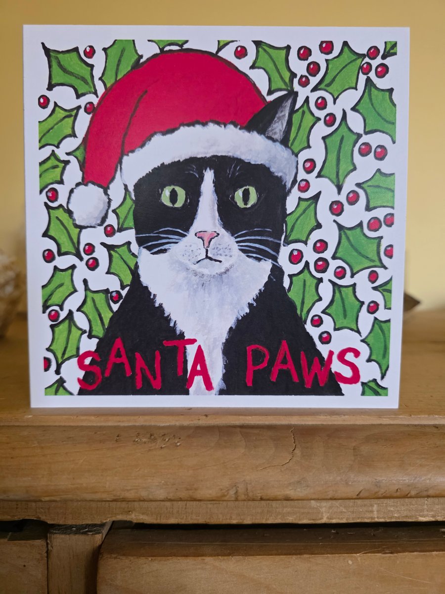 'Santa Paws' pack of 5 Christmas cards