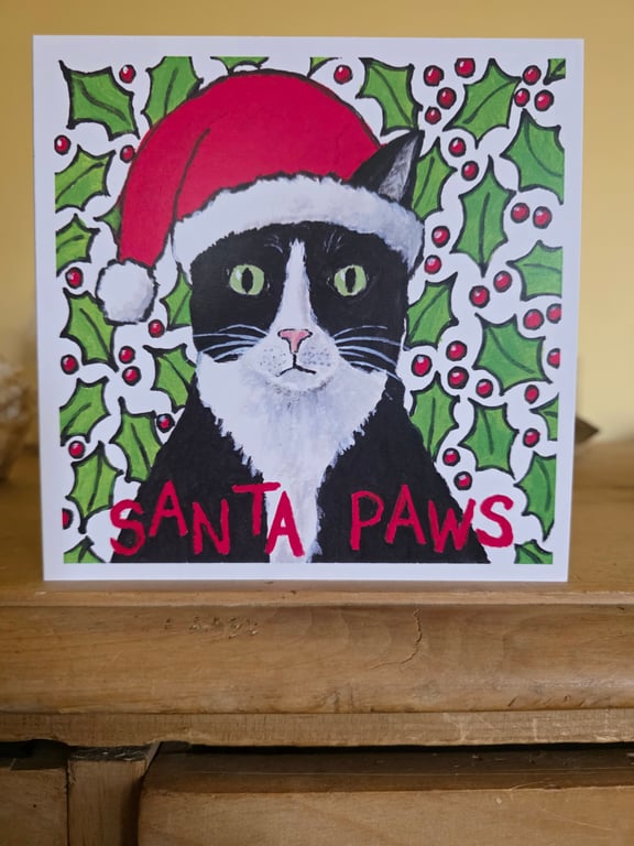 'Santa Paws' pack of 5 Christmas cards
