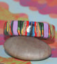 Tropical Colors Bangle - Polymer Clay Designer Bangle - Handmade - Unique - Image 3