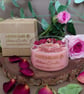 Pink pepper and Rose Botamical Artisa Soy Wax Candle Eco Friendly Gift - Image 1