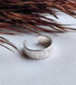 Sterling Silver Ear Cuff - Hammer Textured - 3mm  - Image 8