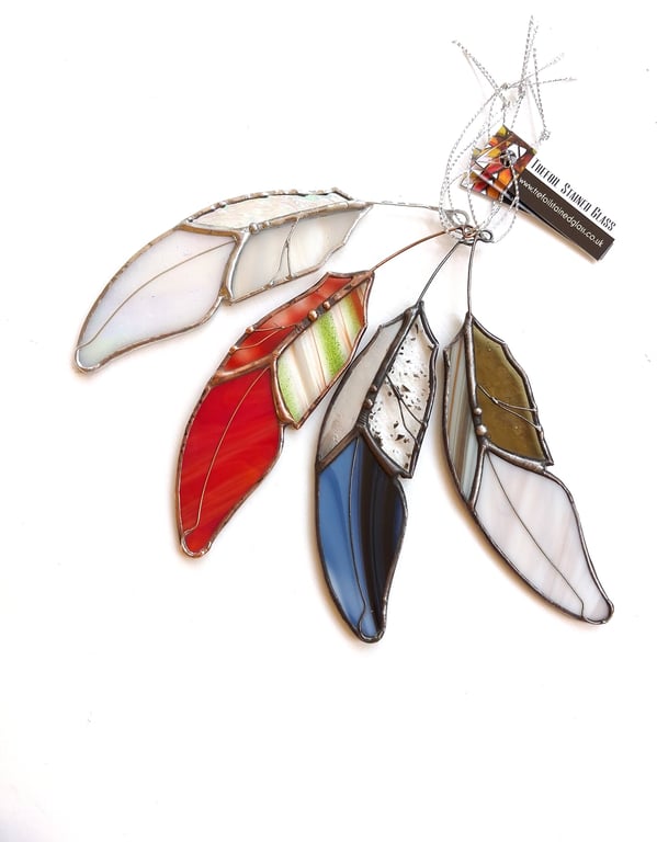 Stained Glass Answer Feather