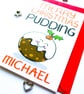 Personalised Christmas Pudding Xmas Card, For Niece, Nephew, Godson, Goddaughter - Image 3