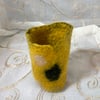 Yellow Gold Little Vase Plant Pot Holder Seconds Sunday