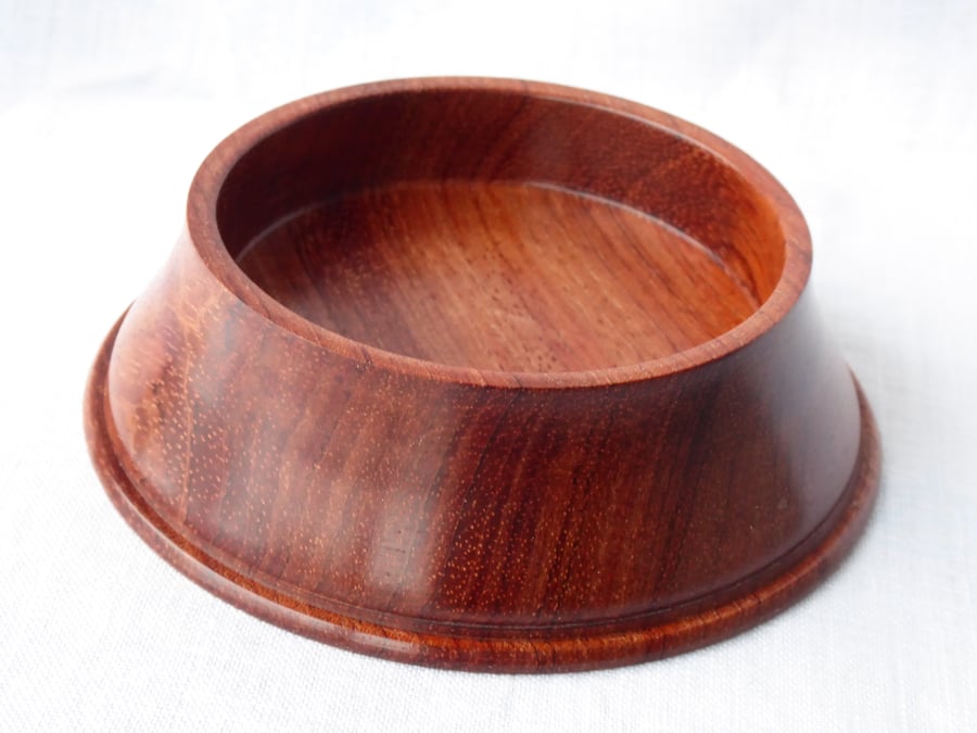 Wine Bottle Coaster in Bubinga